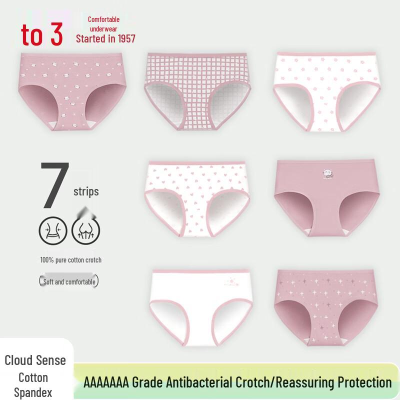 Hodo Women s 7A Antibacterial Cotton-Spandex Briefs - 7-Pack XL