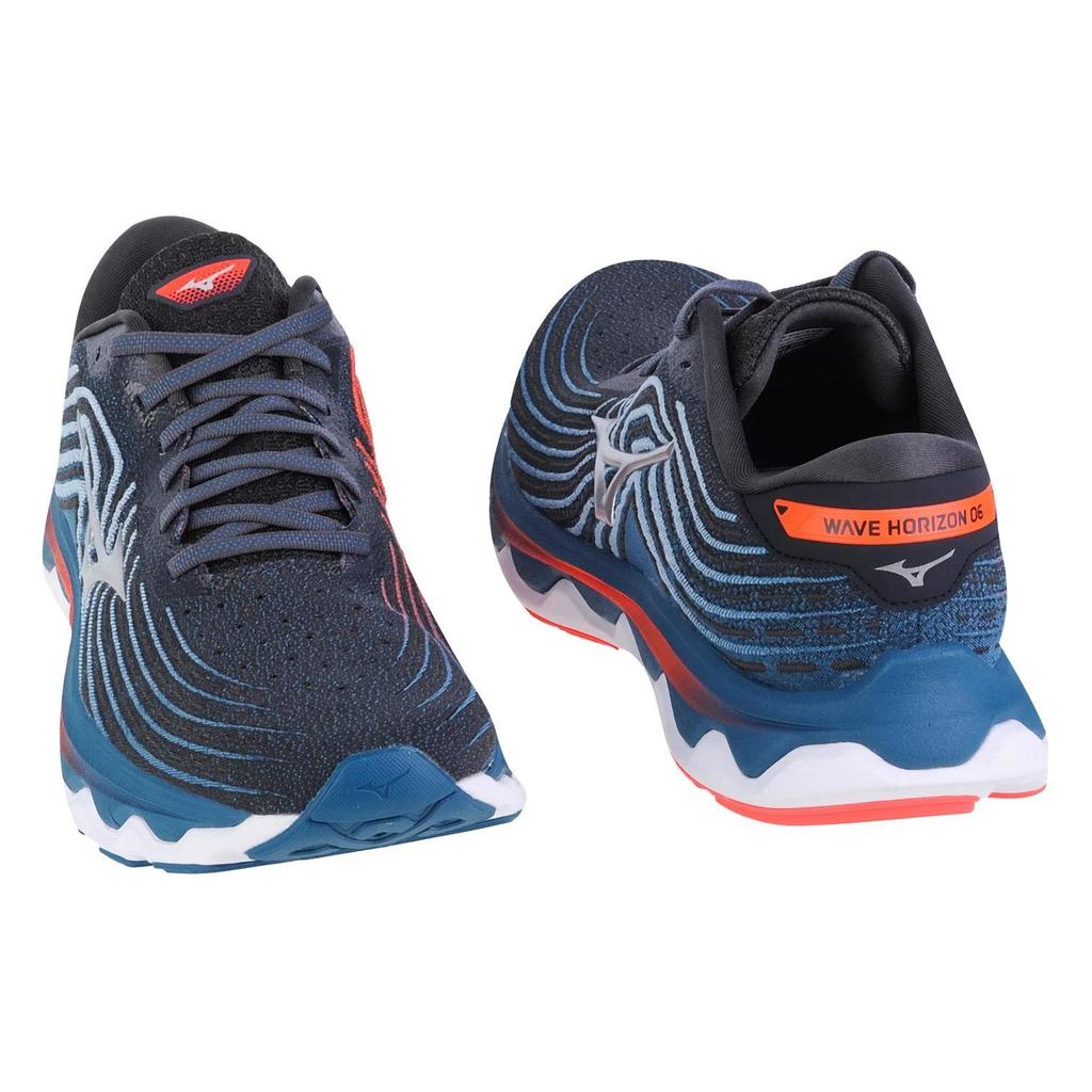Mizuno Horizon 6 Comfortable Stylish Durable Breathable Low-Top Casual Running Shoes Men Sneakers Black Silver Orange J1GC222611