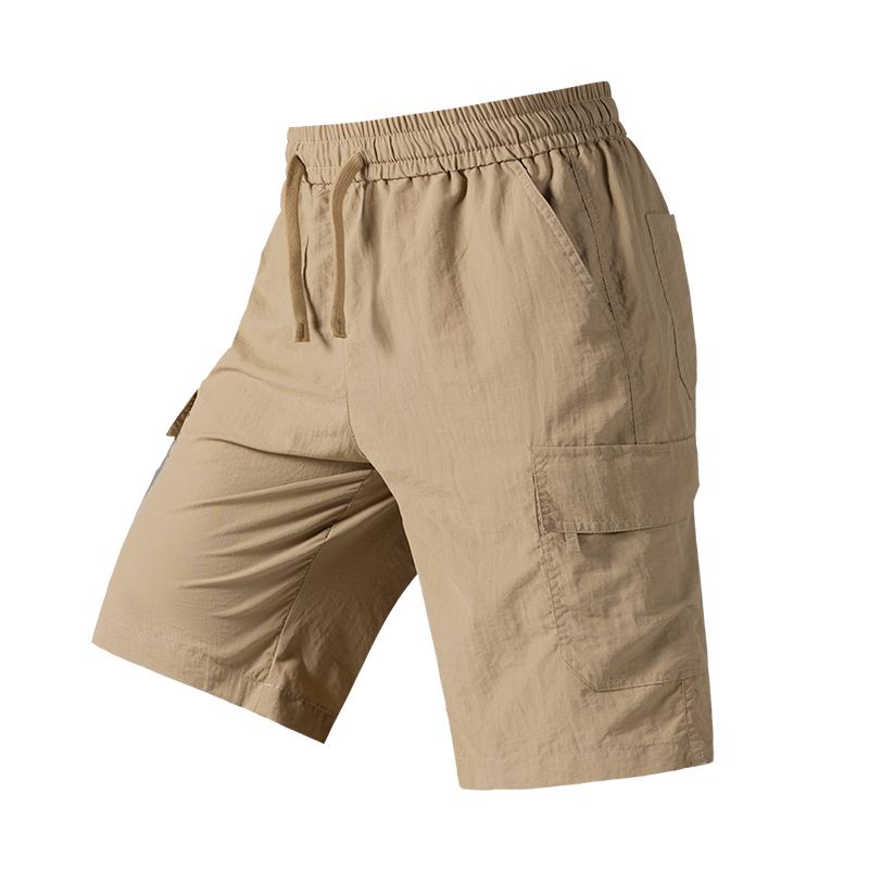Shorts Men's Summer Casual 5-point Pants Ice Silk Thin Outdoor Work Shorts Large Size 5-point Pants
