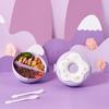Lunch Box For Kid School Child Snack Box Donut Cartoon Leakproof Bento Box Microwavable Food Container Childrens Tableware