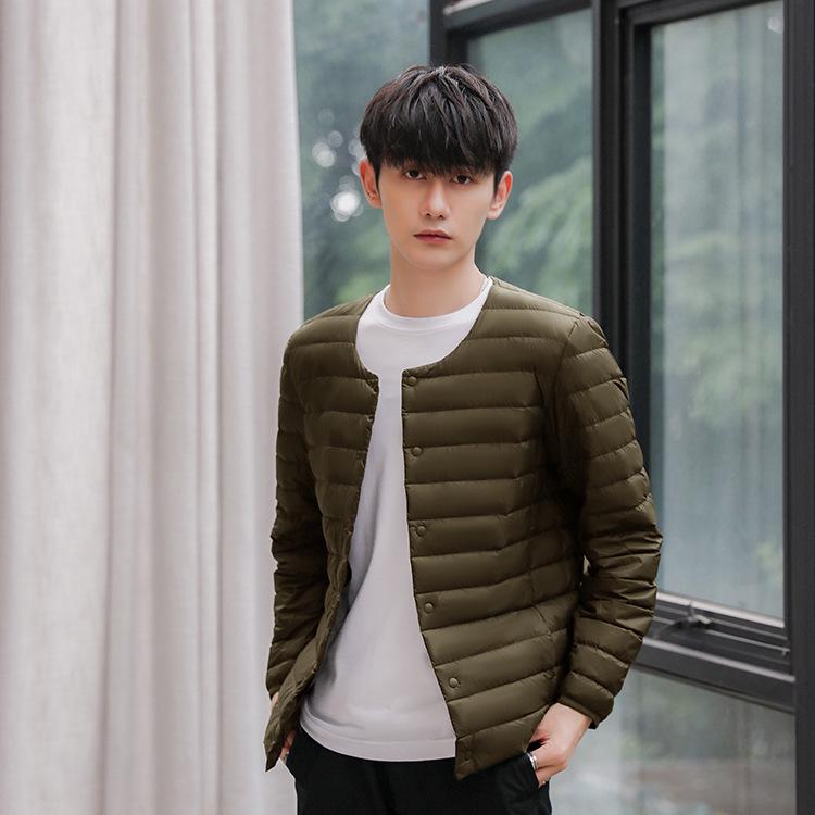 Men's Lightweight Round Neck Down Jacket - 2025 Autumn/Winter Collection