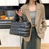 1PC New Korean Embroidered Thread Handheld Cloud Bag, Tote Bag, Stylish Women's Bag, Single Shoulder Crossbody Bag, Women's Cotton Jacket Bag