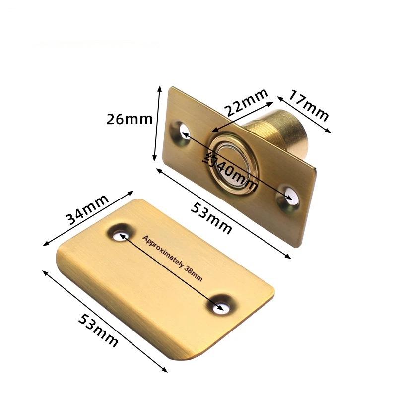 Invisible Magnetic Door Catch Adjustable Strong Magnetic Door Stopper For Hidden Door Cabinet Closet Furniture Hardware