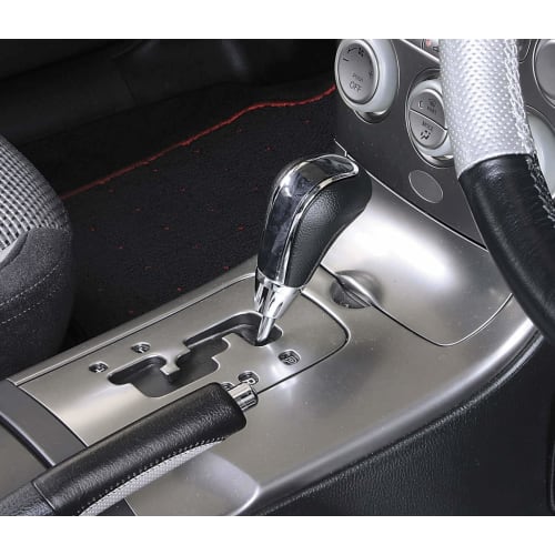 Napolex LEVOC Car Black Wood Grain Shift Knob, Wood Style, Gate Type AT/MT Only, Compatible with Shaft Diameter 8/10/12mm, 3 Level Height Adjustable,