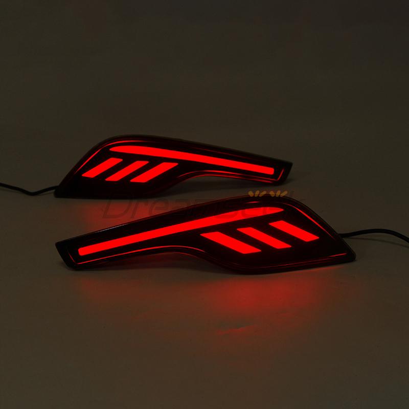 Pair LED Rear Bumper Brake Tail Light for Honda CRV CR-V 2017 2018  Reflector Driving Stop Lamp Taillight Auto Accessories
