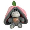 Cute Strawberry Donkey Plush Toy Stuffed Creative Into Fruit Transform Breathing Donkey Sleeping Doll for Kid Birthday Gift