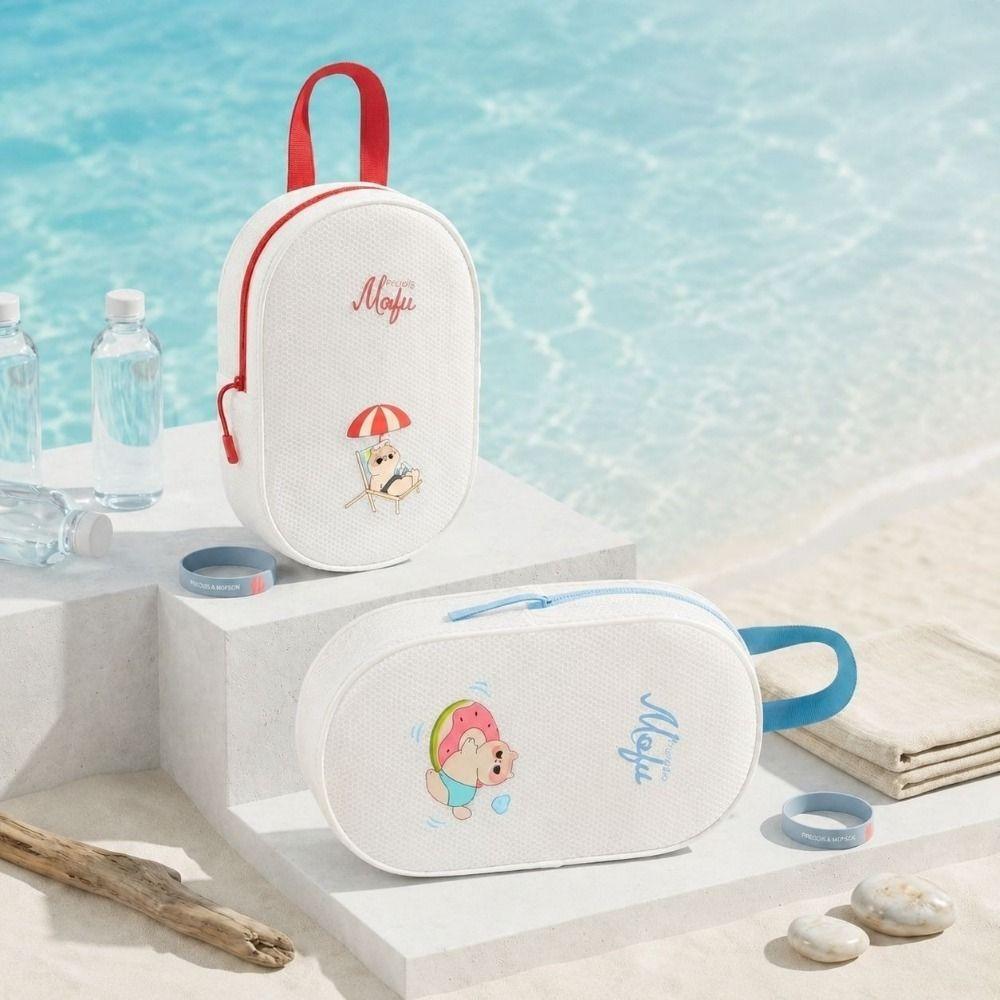 Handheld EVA Swimming Bag Waterproof Sports Beach Bag Cartoon Pattern Gym Dry Bag Women