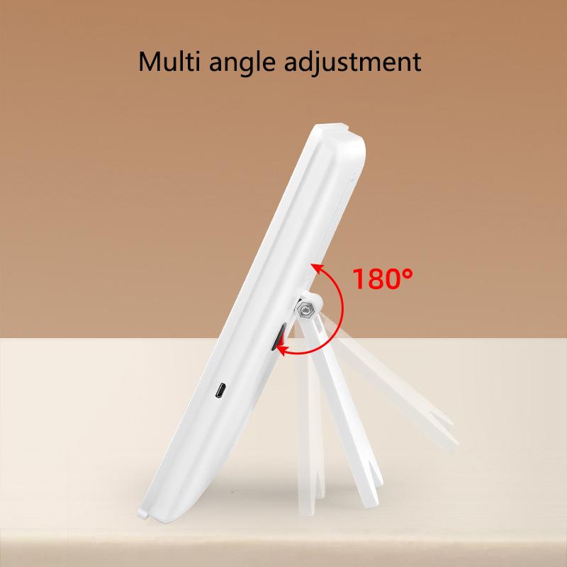 Desktop HD Makeup Mirror Three Levels of LED Light Makeup Mirror Portable Makeup Mirror, Household Intelligent Luminous Mirror