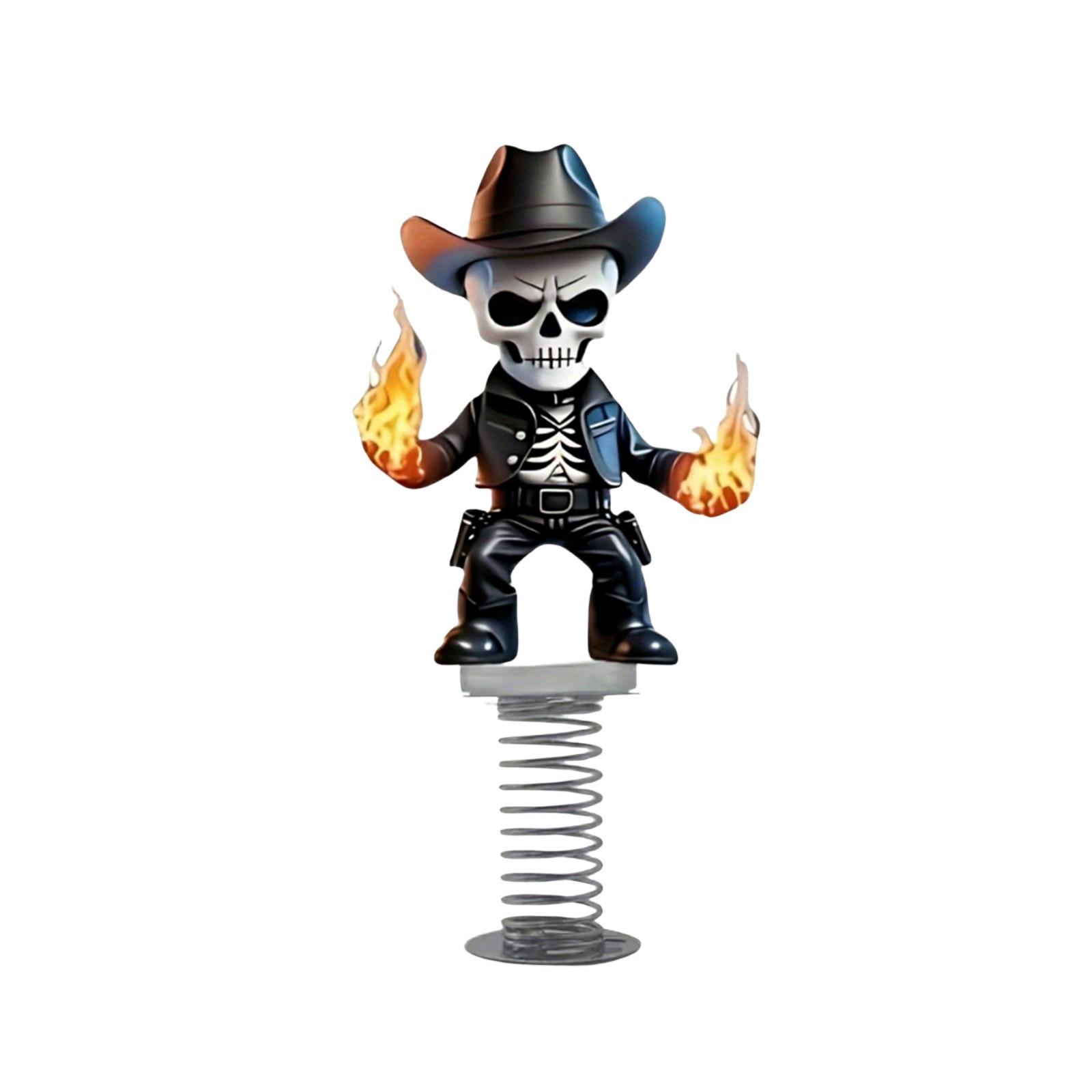 

Новый Хэллоуин Стиль Ведьма Скелет 2D Плоский Акриловый Настольный Автомобильный Интерьер Пружинный Орнамент One Size