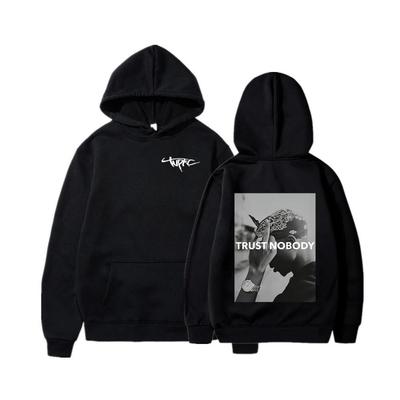 2PAC Hoodie Rapper TUPAC Printed Fashion Set Men Men's Fashion Printed Hoodie Casual Sweatshirt Sweatshirt Harajuku Men Clothing