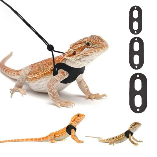 Yousheng 1 Set Lizard Traction Rope Adjustable Soft Comfortable Pet Lizard Traction Belt Reptile Harness Set Pet Supplies