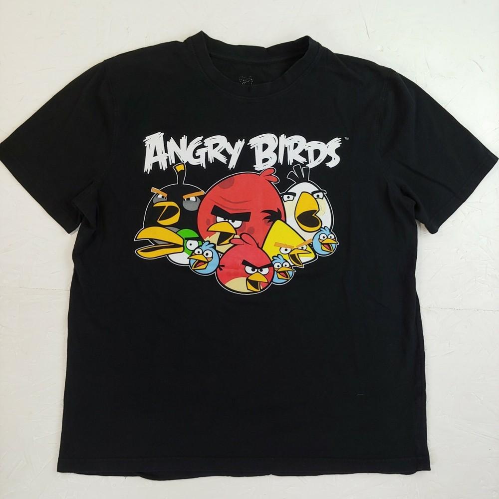 

Angry birds Кумедна Бавовняна Чорна Всі Розміри Унісекс Футболка EL1221 Унісекс Футболка S