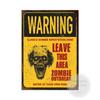 Warning Zombie Poster Danger Vintage Tin Signs Beware of Dog No Parking No Trespassing Metal Plate Garden Home Wall Decor