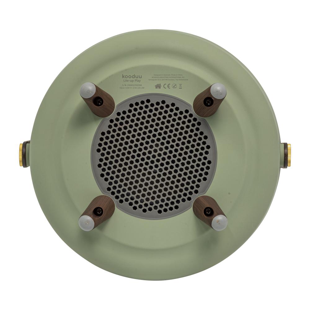 Kooduu – Lite-up Play 2.0 LED-Lampe mit integriertem Bluetooth-Lautsprecher (Sound von JBL), Olive, Kooduu