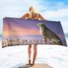 Wildtier Strandtuch, Mikrofaser Badetuch Geschenke für Kinder Frauen, Bunte Sandfreie Schnelltrocknende Reisehandtücher für Yoga Sport
