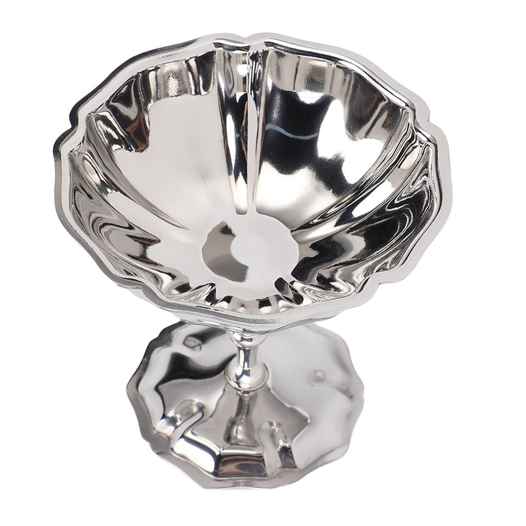 Stainless Steel Ice Cream Cups High Footed Dessert Bowls Tall Footed Cups for Pudding Snacks Frozen Yogurt