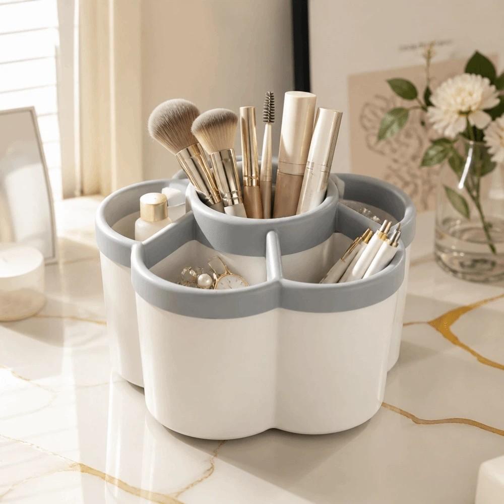 Large Capacity Desktop Organizer Rotatable Storage Holder Container Pencil Box Office Supplies