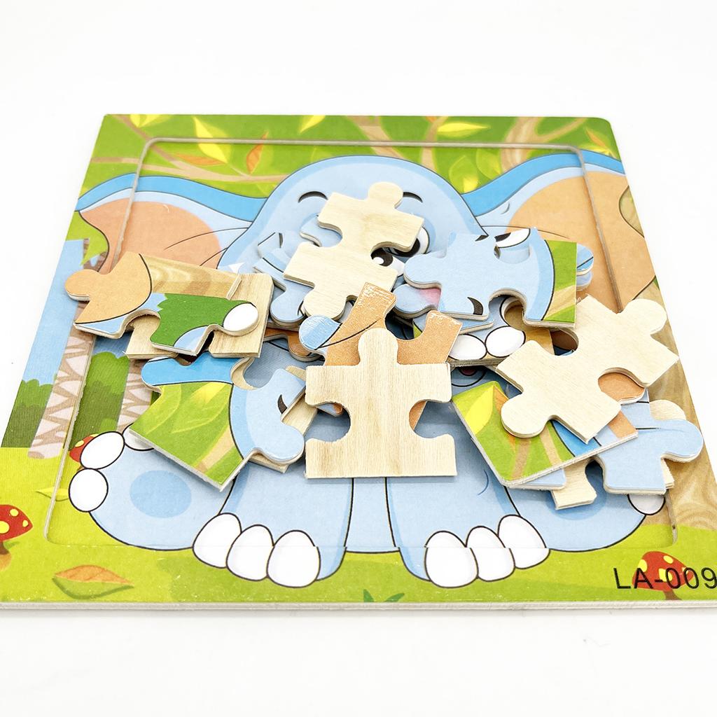 1 Stück 14,7 cm/5,79 Zoll Holzpuzzle Transportfahrzeug Meerestier Stil Puzzles Spiel Kinder Lernspielzeug für Kinder