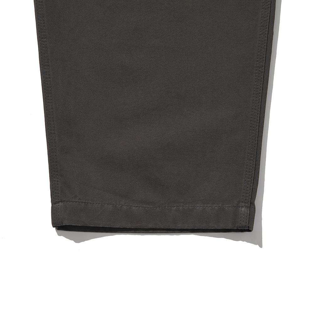 HISHANDER Belted Wide Chino Pants [Grey]