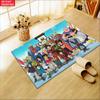 Anime Martial Arts Tournament Doormat,2D Print Absorbent Floor Mat,Entrance Rug for Bathroom Living Room Kitchen Home Decor Gift