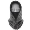 Winter Fleece Warm Hooded Beanie Hats For Men Women  Solid Color Balaclava Hat Outdoor Windproof Thicken One Piece Scarf Cap
