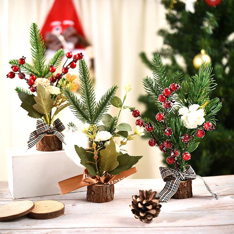 Christmas Tree Decoration Small Ornaments, Window Mini Christmas Tree Gifts Christmas Table Small Christmas Tree Ornaments