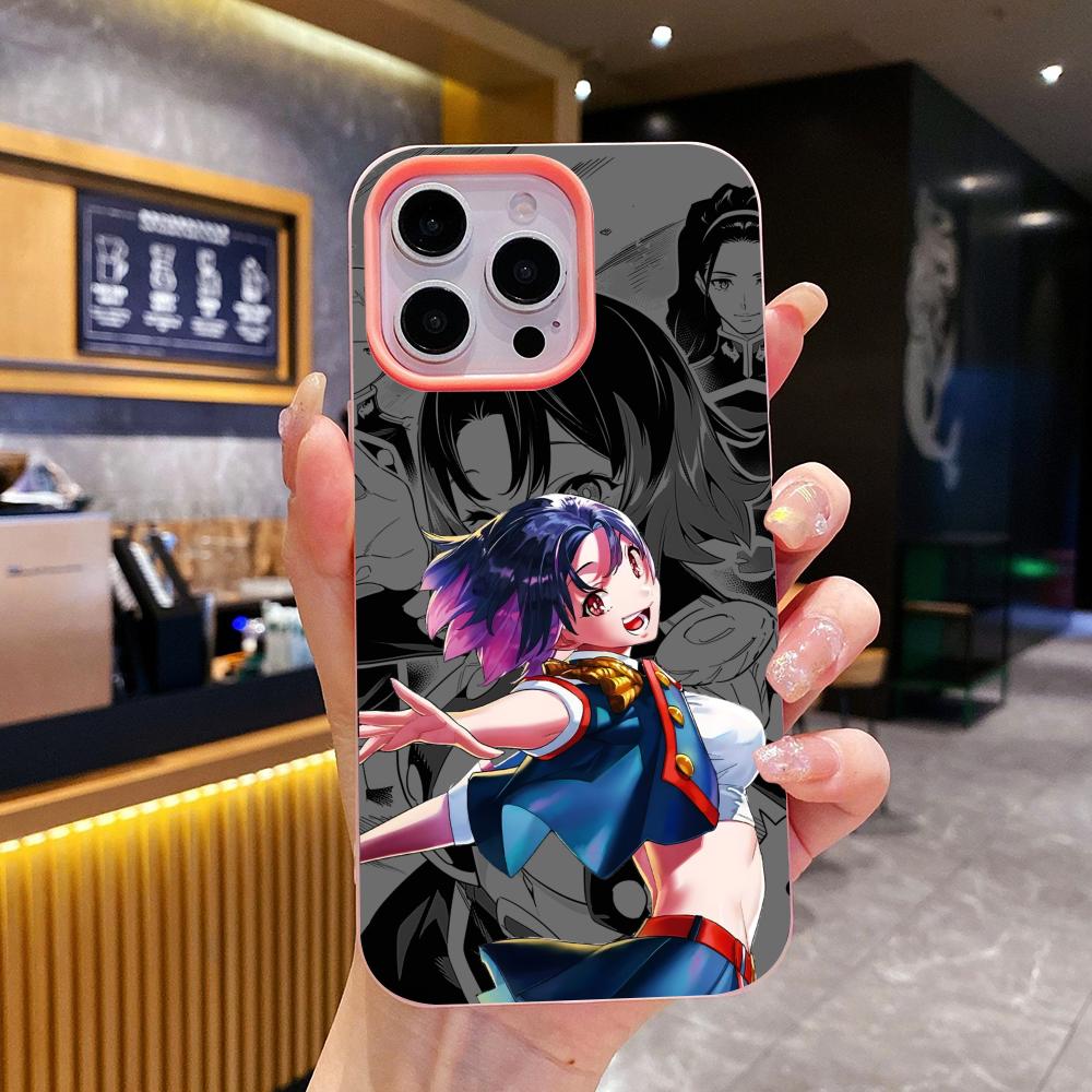 Mato seihei Yakumo Ezo Jelly Double layer Pink Mobile Phone Case for iPhone 17 16 15 14 13 12 11 Air Pro Max Plus Protective