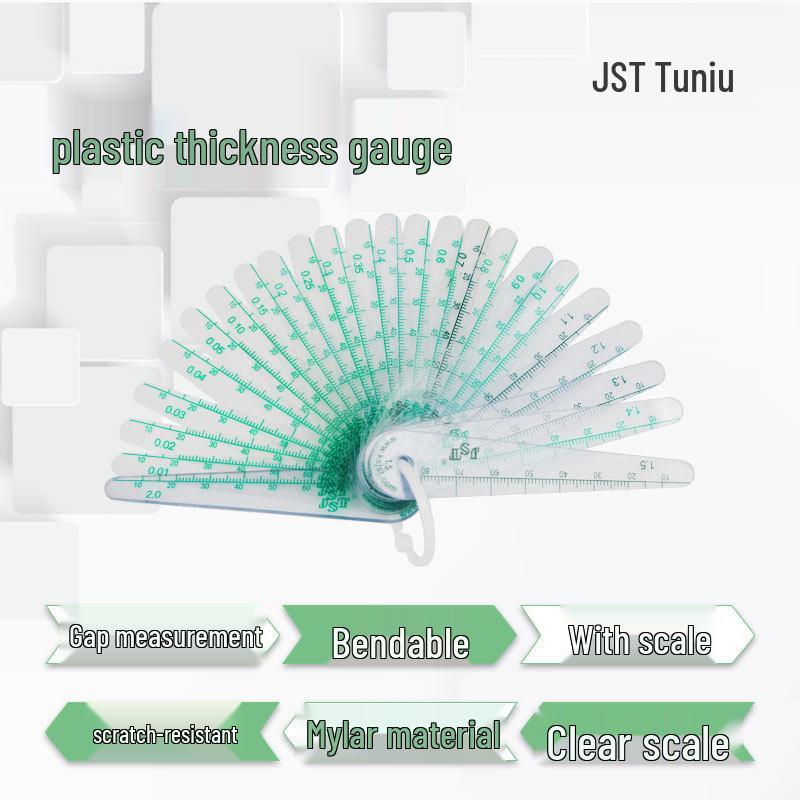 Round Head Plastic Feeler Gauge for Automotive Industry - 13, 17, or 20 Pieces