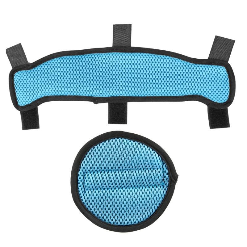 Breathable Safety Helmet Insert Set Soft Fabric Interior Comfort Liner Pad with Washable Fasteners for Daily Warehouse Hard Hat Use