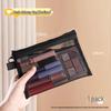 Flocking Love Mesh Portable Cosmetic Bag - High-Value, Simple Design