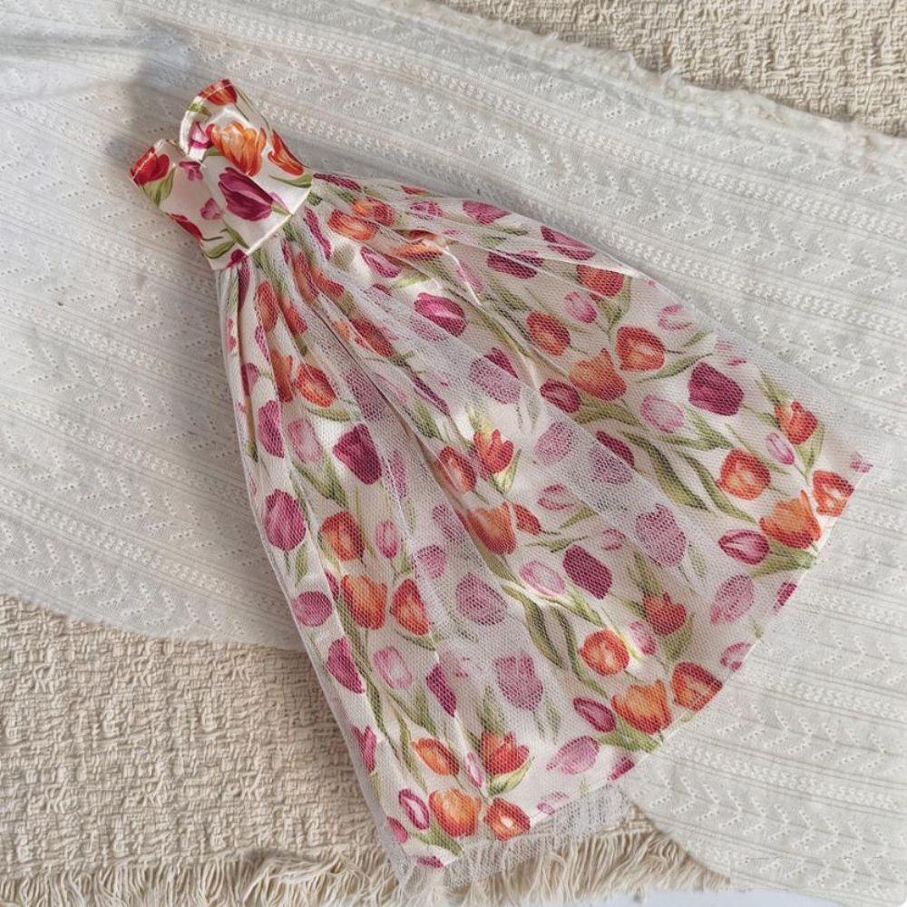 Fashion Doll Dress 2 Colors Doll Clothes Accessories French Floral Dresses  for 1/6 11.5" Doll