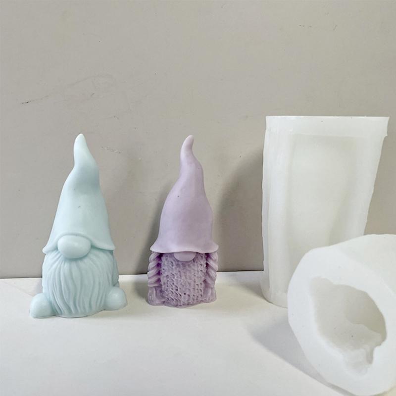 Gnomes Shape Silicone Mold Candle Resin Making Tool DIY Candle Moulds Ornaments Hand-made Home Decorations Supplies