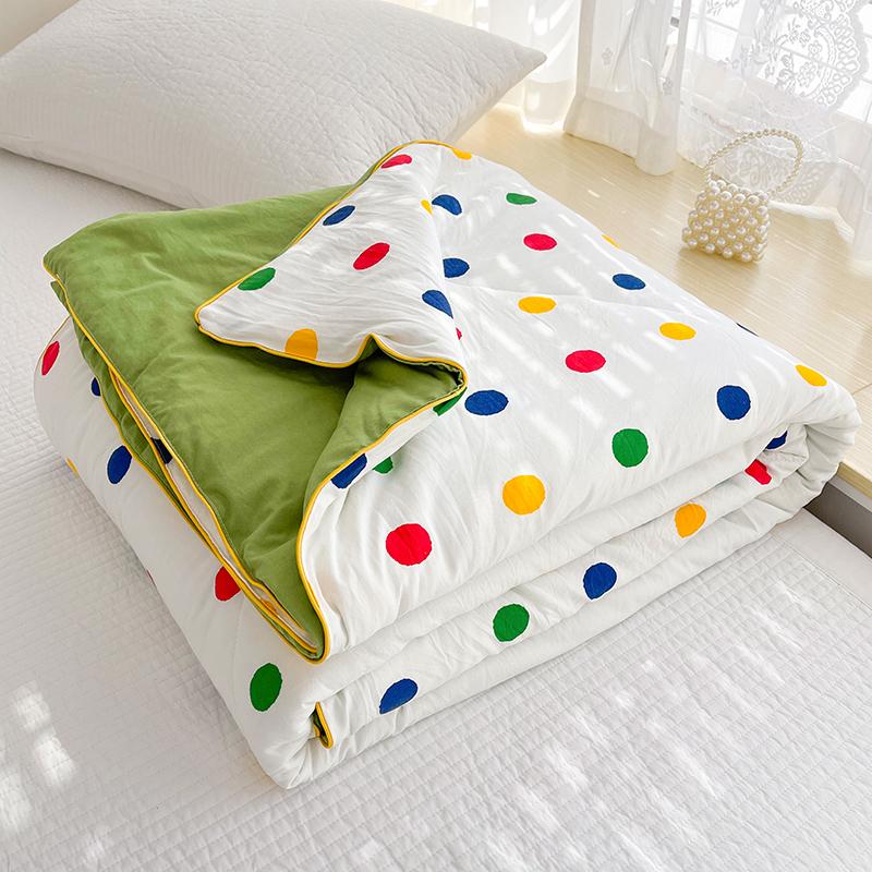 Summer Soy Fiber Thin Quilt Comforter Soft Air Conditioning Duvet Blanket 150x200 200x230 Machine Washable