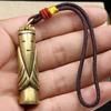 Antique Solid Brass Weng Zhong Small Ornaments Pendant Vintage Copper Car Motorcycle Keychain Retro Accessory Collectibles Gifts
