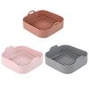 Air Fryer Silicone Pot Oven Basket Fried Chicken Pizza Baking Washable Replacement Pan Household Kitchen Cake Food Accessories