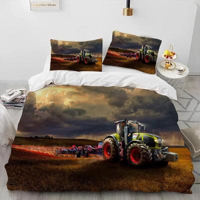 3D Car Tractor Truck Series Bedding Set Bedroom Soft Modern Bedspreads Comefortable Kids Duvet Cover Quilt Cover And Pillowcase