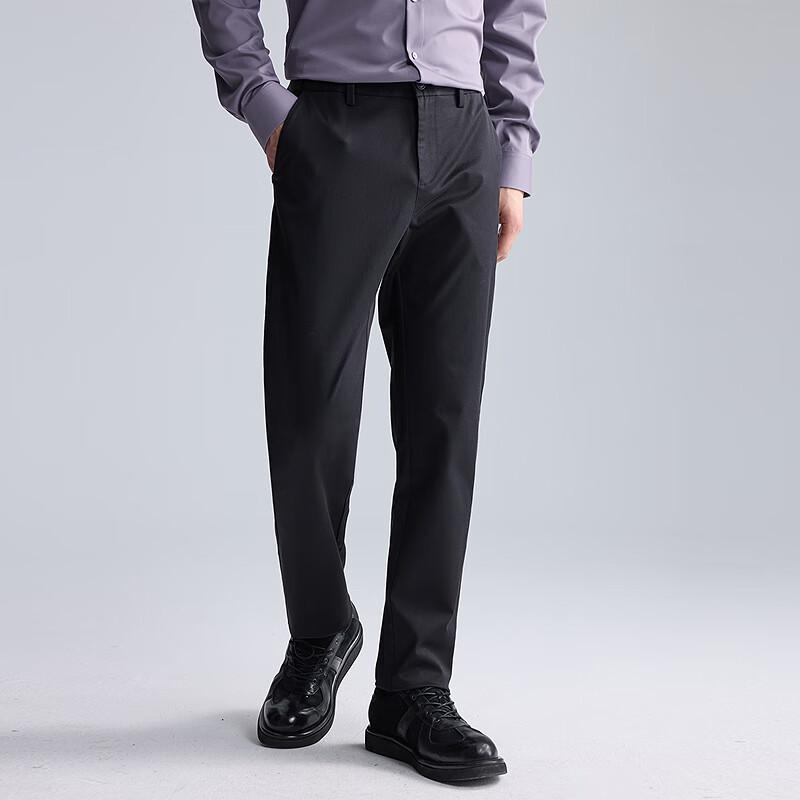 LILANZ Men's DP Non-Iron Easy Care Mid-Rise Straight Casual Pants