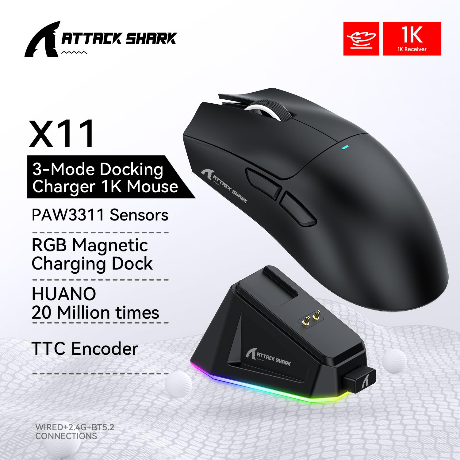 Attack Shark X11&R1 Bezvadu spēļu pele