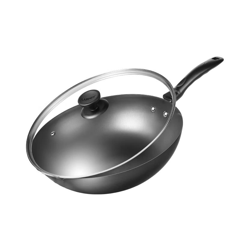 SUPOR 30cm Cast Iron Wok