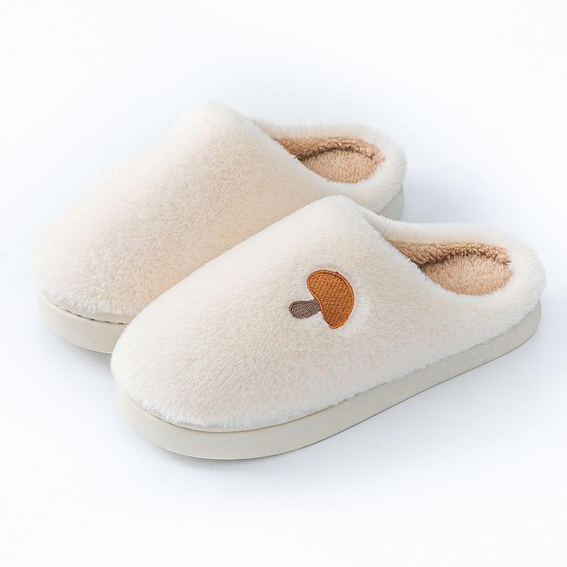 Plüsch Hausschuhe Damen Saison Zuhause Indoor Warm Rutschfest Haushalt Flauschige Mopp Fleece Baumwolle Hausschuhe