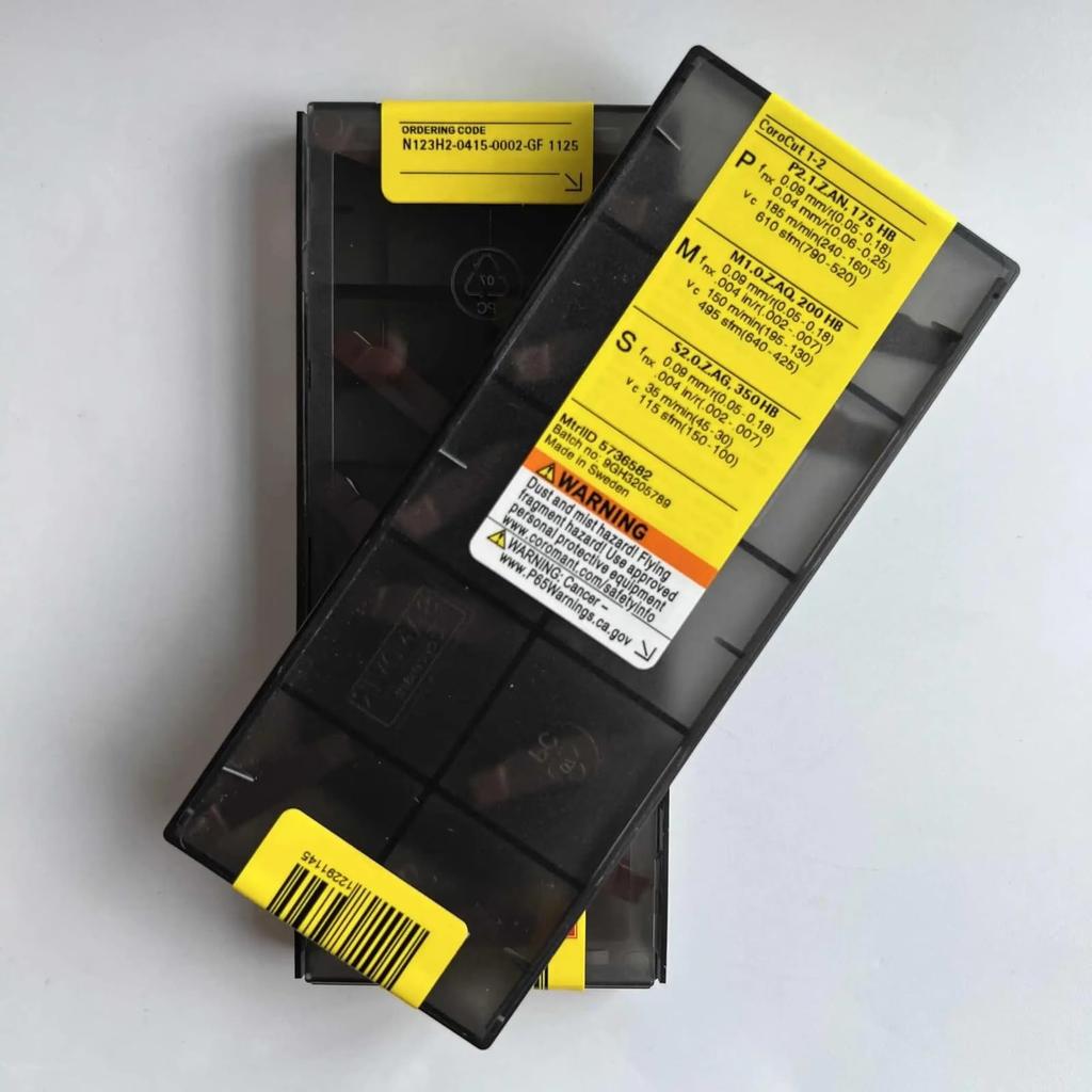 Original Sandvik / N123H2-0415-0002-GF 1125 /Carbide CNC Blade 10 PCS