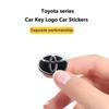 Toyota 2026 Nowe Kołpaki 5/10 Sztuk Naklejki na Kluczyk Samochodowy Zdalny Dekoracyjne Naklejki z Emblematem Samochodowym Toyota Corolla Yaris Naklejka Samochodowa