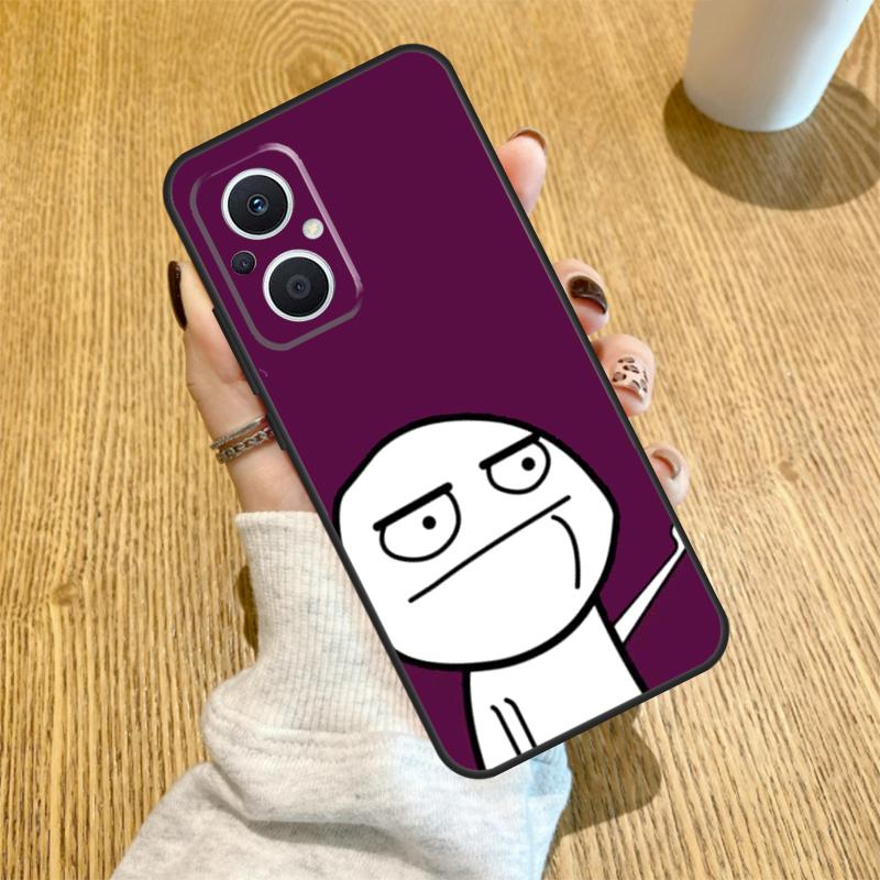 Funny Man Middle Finger Funda For OPPO Reno 14 F 10 11 12 13 Pro 13F 12F 11F 7 8 Lite OPPO Find X6 X5 X8 X9 Pro Case