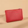 Litchi Pattern Coin Purse Women Pu Leather Zipper Wallet Card Holder Storage Bag