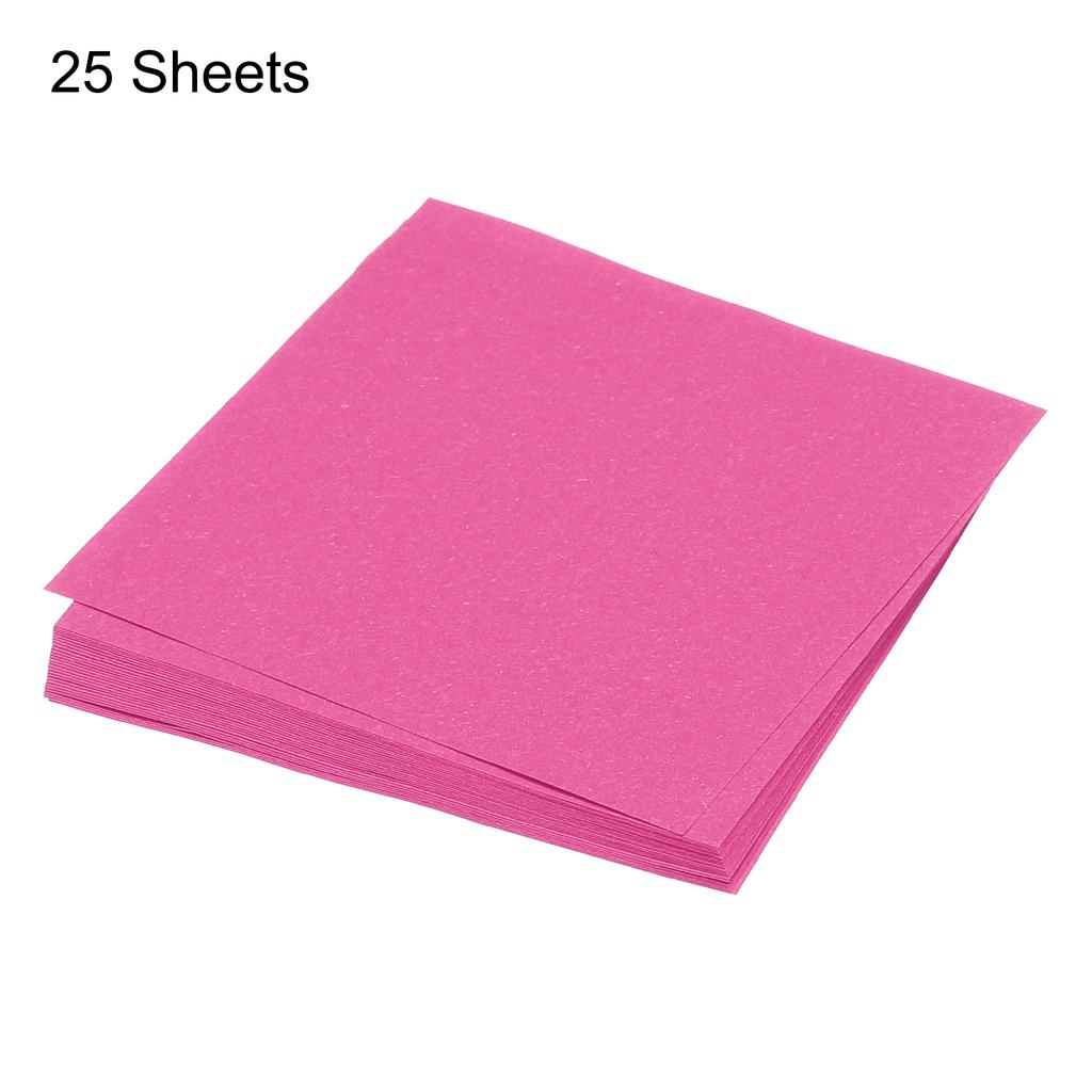 25 Sheet Origami Paper Double Sided Pink 5.5x5.5 Inch Square Sheet for Art Craft Project, Beginners, Gifts Decor