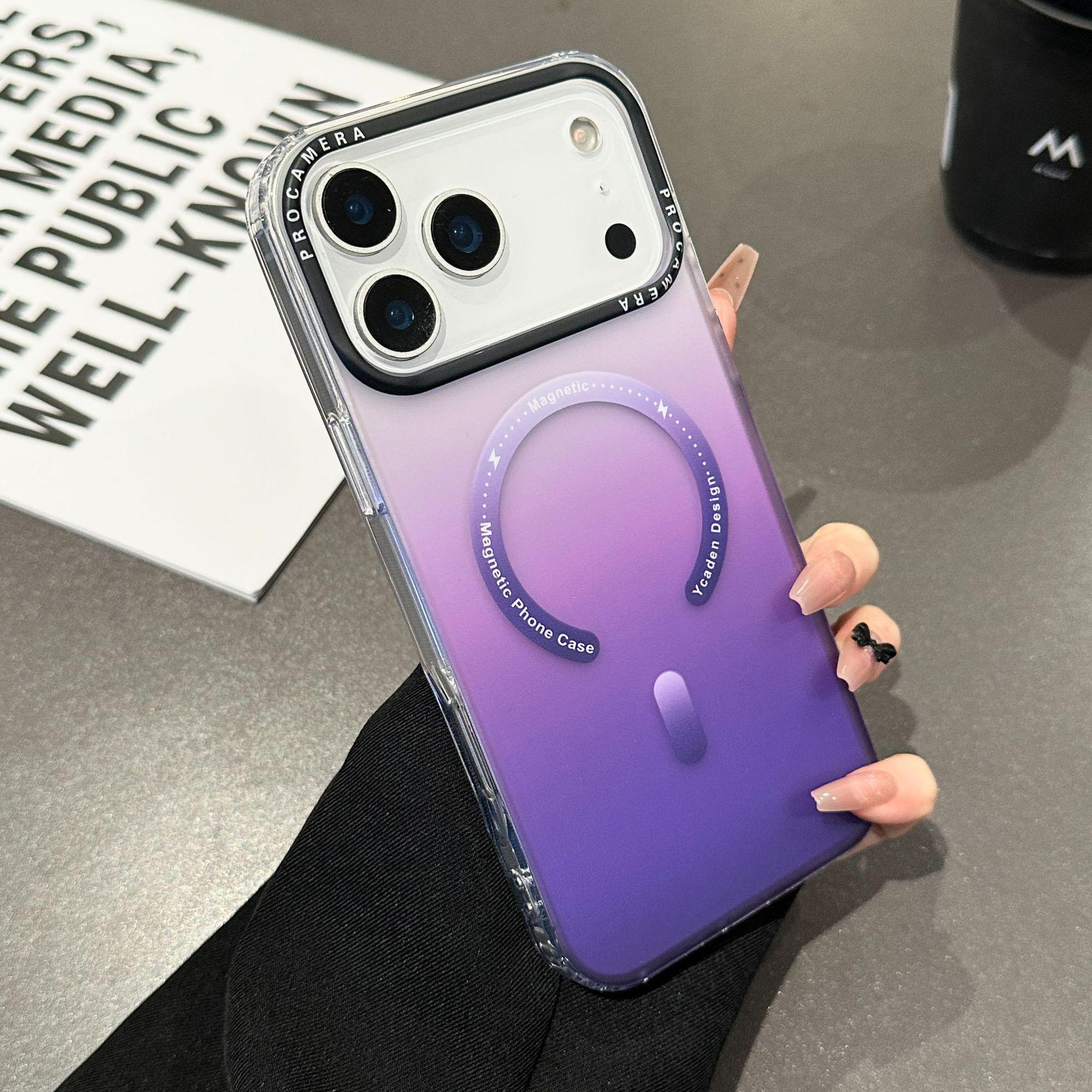 Gradient Magnetic Frosted Case for iPhone 17 Pro Max - Premium Drop-proof Protection iPhone 14