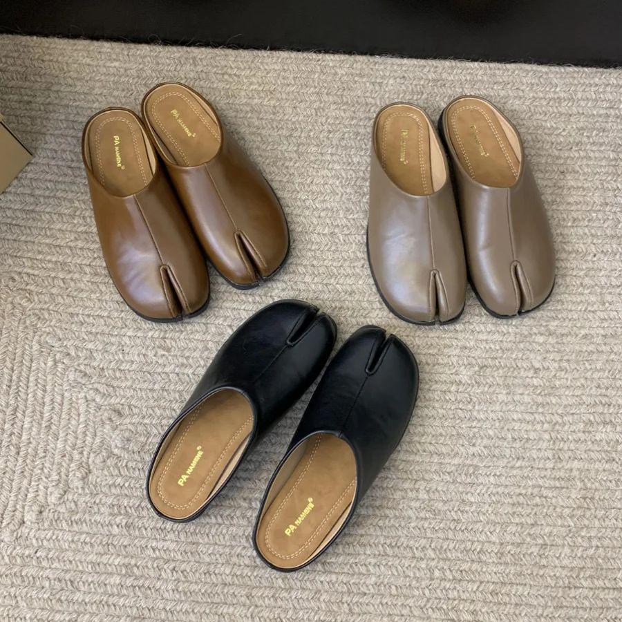 Mode Bailamos Brandneue Damen Hausschuhe Mode Zehentrenner Flache Slipper Mules Schuhe Weiche Flats Outdoor Lässige Pantoletten Mujer