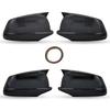 Car Decoration Door Mirror Cover For BMW 5-Series F10 F11 F18 2010-2013 Carbon Fiber Glossy Black Rearview Accessories