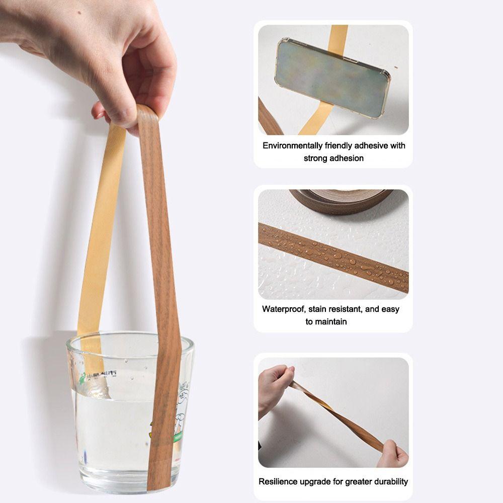 10m*1.8cm Wood Grain Edging Tape Thickened Self Adhesive Refurbished Self-adhesive Edge Band PVC Decorative Beauty Seam