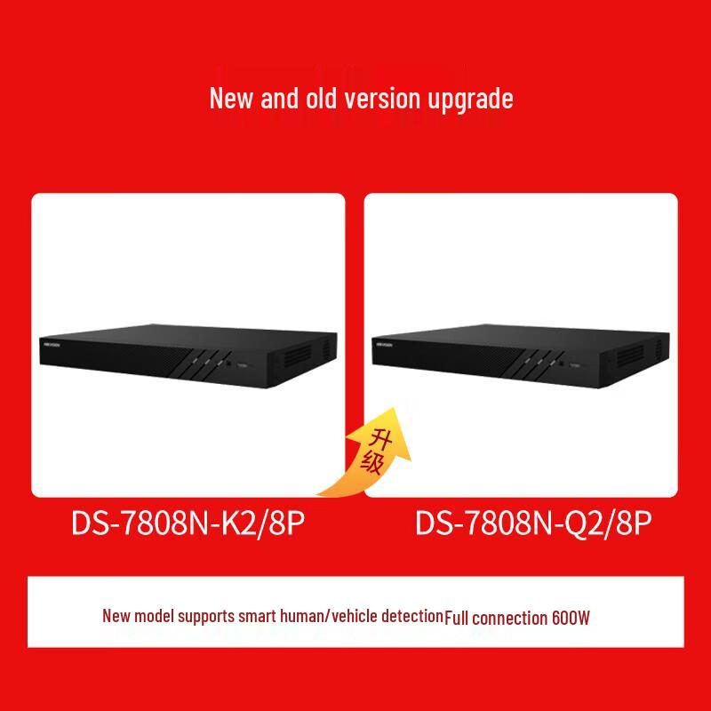 Hikvision DS-7808N-Q2/8P 8-Channel PoE NVR CN Plug (adapter Included)